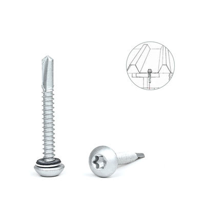 Raspert Button Torx 12x45 Vattone autofisso per il tetto al rivestimento in acciaio inox
