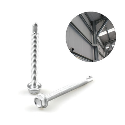 Flancia esessuale rivestita in lega di zinco 6.3x65 Bi-metallo 304 vite per il rivestimento della parete