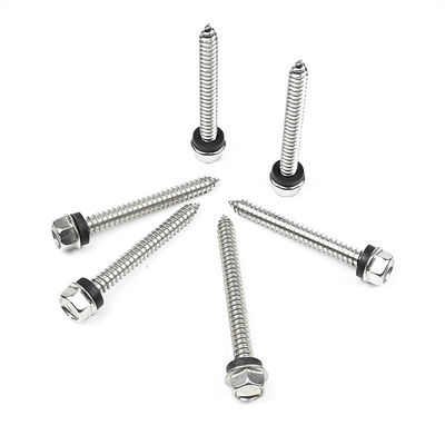 Acciaio inossidabile ST6.3*55mm Flange Hex Self Tapping Screw Parafuso Auto Atarraxante