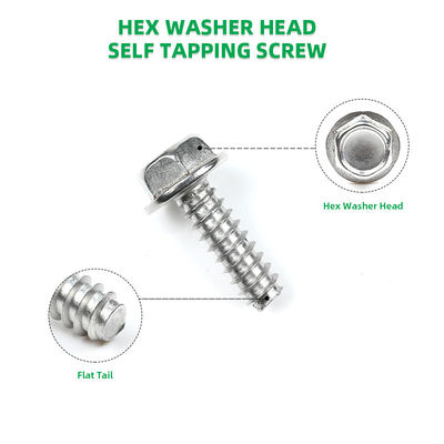 Acciaio inossidabile 304 viti 14 * 3/4 "Hex testa auto-perforazione Tapping viti garantito
