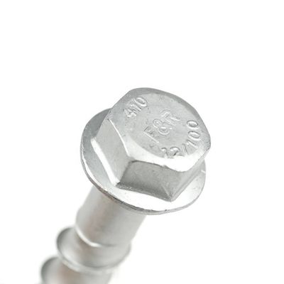 Zinc Grande diametro flange Hex testa in acciaio inossidabile vetro di calcestruzzo bullone ancoraggio per il tunnel piastra decorativa