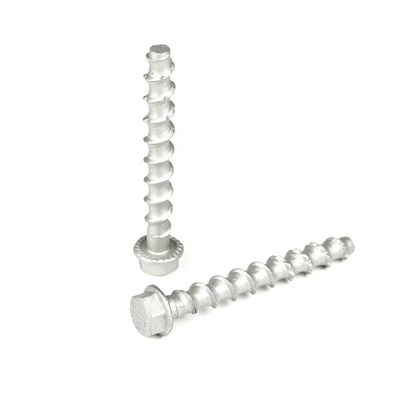 M8x75mm accuratamente realizzato Flanchetta testa esagonale viti di calcestruzzo in acciaio inossidabile 410