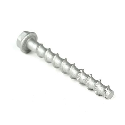 M8x75mm accuratamente realizzato Flanchetta testa esagonale viti di calcestruzzo in acciaio inossidabile 410