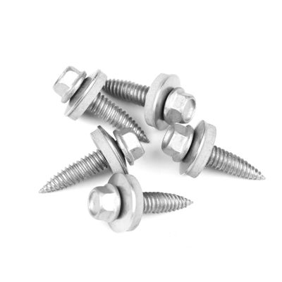 Acciaio inossidabile Ruspert Hex Head EPDM Lavatrice per pareti a secco Vattone per tetto a tappatura automatica Vattone per tetto 6.0x25