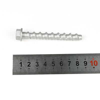 M8x75mm accuratamente realizzato Flanchetta testa esagonale viti di calcestruzzo in acciaio inossidabile 410