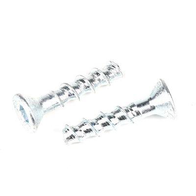 Acciaio al carbonio, bianco, zinco rivestito con presa esessuale, testa piatta, auto-perforazione, muratura, viti per calcestruzzo M8 50 mm