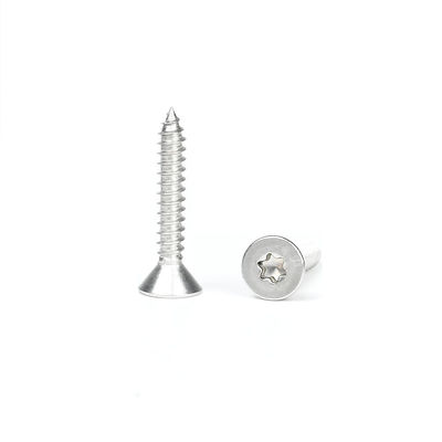 Finitura piana Torx Flat Countersunk Screw auto-taping 316 in acciaio inossidabile per legno