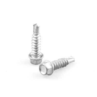 SCM435 Unitek Sus304 Sus410 Hex Washer Self Drilling Screw St6.3x25 per Fiber Cement Board