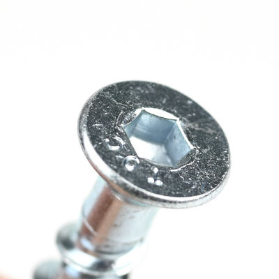 Blocco di calcestruzzo M6x50 Allen Csk Hex Bolt Bianco Zinc Testa piatta auto-attingere bulloni di ancoraggio