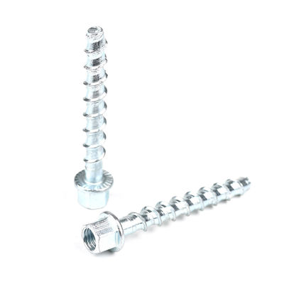 Ancoraggi a vite per la muratura in acciaio al carbonio con rivestimento in zinco di flangia HEX per sistemi di soffitti