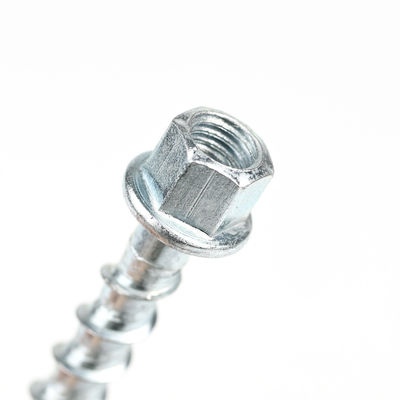 Ancoraggi a vite per la muratura in acciaio al carbonio con rivestimento in zinco di flangia HEX per sistemi di soffitti