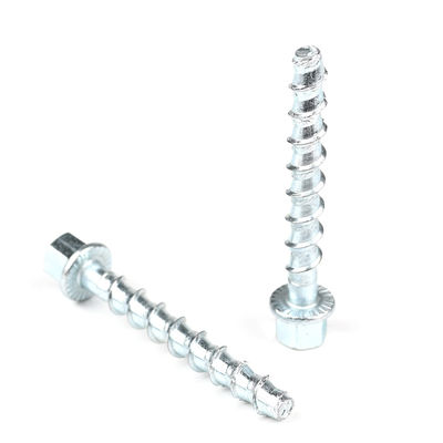 Ancoraggi a vite per la muratura in acciaio al carbonio con rivestimento in zinco di flangia HEX per sistemi di soffitti