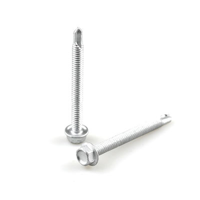 Flancella di rivestimento di installazione Vattoni a testa esagonale SS304 Bi Metal Screw Drill Tail Screw 6.3x65mm