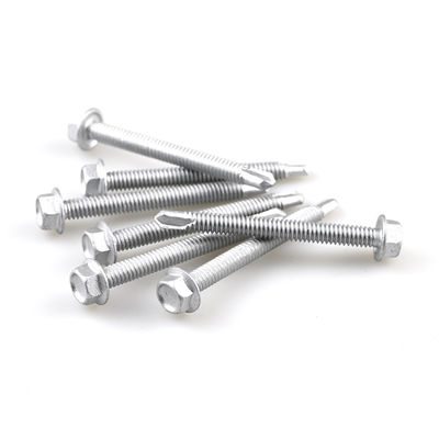 Flancella di rivestimento di installazione Vattoni a testa esagonale SS304 Bi Metal Screw Drill Tail Screw 6.3x65mm