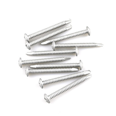 Installazione Acciaio inossidabile SS304 Bi-Metallo Bimetallico Wafer Head 60mm Lunghezza Velo auto-perforazione ST5.5 Per foglio metallico