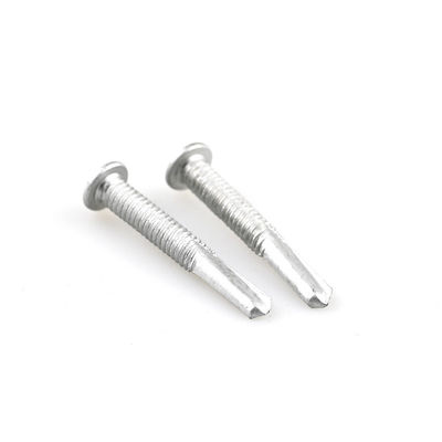 Finitura semplice in acciaio inossidabile Acciaio al carbonio Scm435 Ruspert Tek Bi Metal Wafer Head Cross Driver Drilling Screw