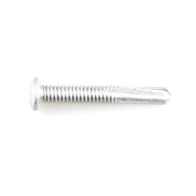 Finitura semplice in acciaio inossidabile Acciaio al carbonio Scm435 Ruspert Tek Bi Metal Wafer Head Cross Driver Drilling Screw