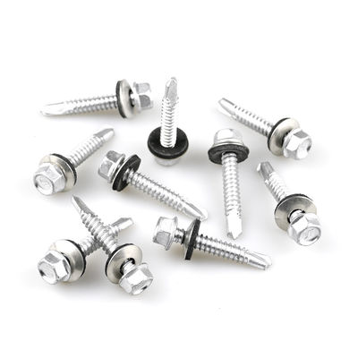 Finitura semplice bimetallo SS316 testa di lavaggio esessuale vite auto-perforazione per la manutenzione del tetto