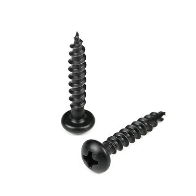 Pan Head Round Phillips Black Chipboard Legno viti in acciaio inossidabile Self Tapping Decking viti T/T Pagamento