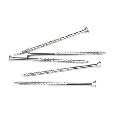 ISO Standard 3 Inch Phillips Chipboard Flat Head Anti Slip Self Tapping Screw per Decking