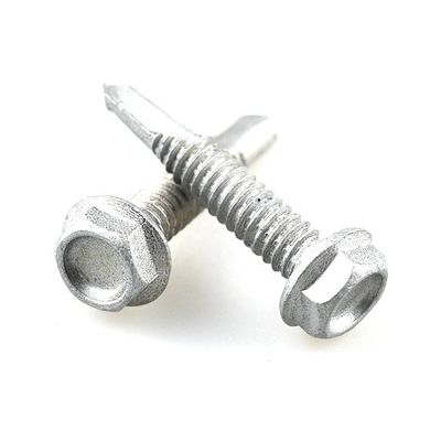 Tornitori a testa piatta per auto-perforazione para metallo di acero con flange esessuale bimetallo