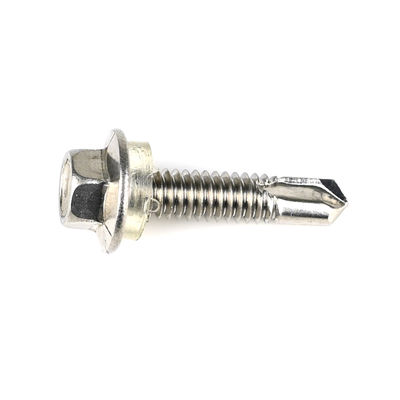 Ruspert Ss304 Testa di lavaggio in acciaio inossidabile Hex Vattone auto-perforazione con lavaggio in Pvc per fissaggio solare