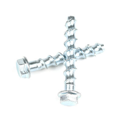 Acciaio al carbonio Flancella di zincamento Esatto Vetture di calcestruzzo Ancoraggio M8 60mm Vetture di muratura bulloni