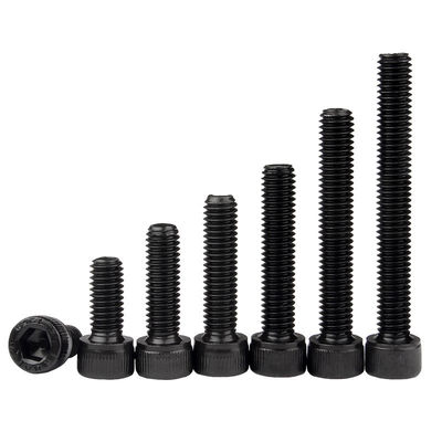 DIN 912 Black Oxide Fillister Socket Hex Bolt 12,9 Grade Legatura di acciaio cappello testa bulloni