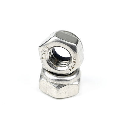 316 Acciaio inossidabile M8 auto bloccante Hex Nylock Insert Nuts per l'industria automobilistica