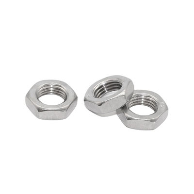 Installazione rapida DIN439 Acciaio inossidabile Hex Noce sottile Ss304 Noce Metrica filo M3-M48