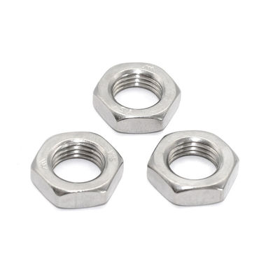 Installazione rapida DIN439 Acciaio inossidabile Hex Noce sottile Ss304 Noce Metrica filo M3-M48