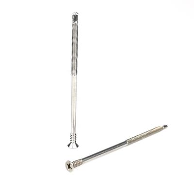 125 mm Tek vite a filo parziale Flat Head Phillips Self Drilling Screw per letti piatti