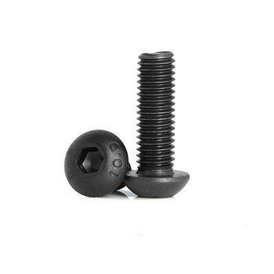 Mezzo/Full Thread Carbon Steel Button Socket Hex Head Bolt DIN7380 Grado 10.9/12.9 M5