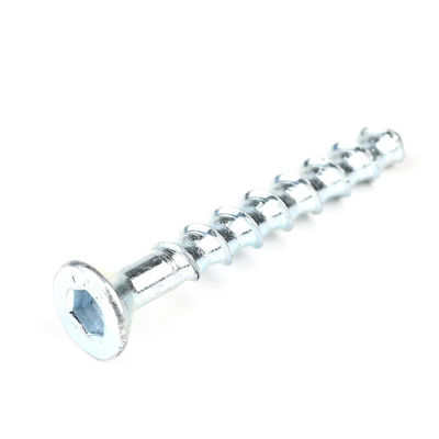 M8 80mm Zinc Plating Countersunk Hex Socket Head Bolt per supporto personalizzato in calcestruzzo