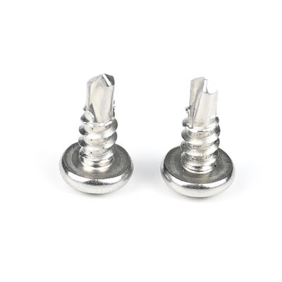 Trattamento rivestito di zinco in acciaio inossidabile Phillips Pan Head Screw auto-perforazione per metallo