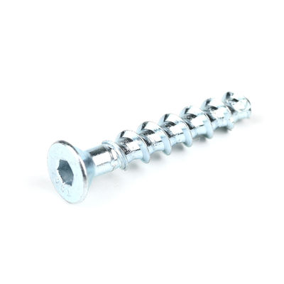 Acciaio zinco rivestimento a scanalatura esessuale Flat Concreto vite M6 50mm per supporto personalizzato