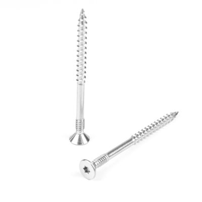 100 mm di acciaio inossidabile doppio filo contro-affondato Torx testa vetro a secco