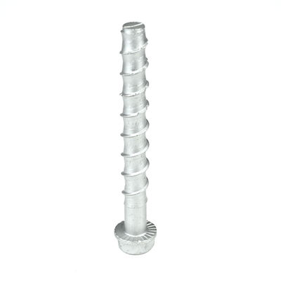 Zinc Finish Hex Head Concrete Screw Self Tapping Anchor Bolts per una forte installazione