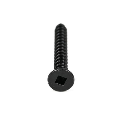 Zinc Acciaio inossidabile nero Quadratura Controffusore Flat Head Vitri di legno