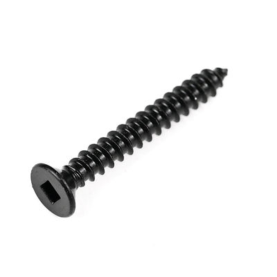 Zinc Acciaio inossidabile nero Quadratura Controffusore Flat Head Vitri di legno