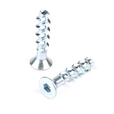 Metrica M6 40mm rivestimento di zinco presa esagonale bullone anti-affondamento Ancoraggio vite per il fissaggio