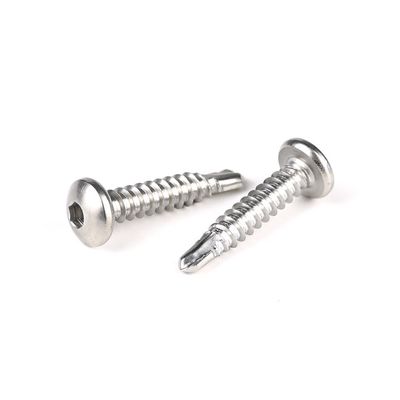 Ruspert Finish Stainless Steel Pan Head Hex Socket Screw auto-perforazione Sus410 Parafuso Auto Brocante