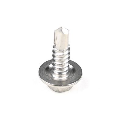 100% QC Test Wafer Head Acciaio inossidabile cinque angoli flange auto-perforazione viti di sicurezza