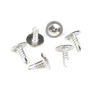 Metrica Testa di wafer in acciaio inossidabile Phillips viti di trivellazione Ss410 Parafusos per metallo
