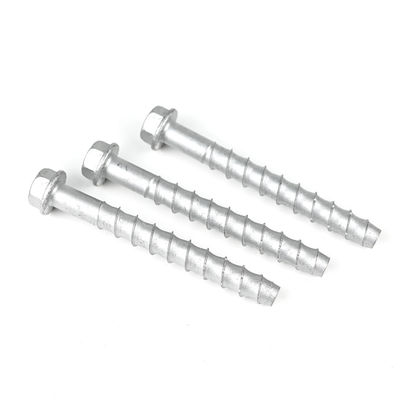 Testa piatta Grande diametro Acciaio al carbonio Eix Massoneria bullone M12 125mm Auto Tapping vetro di calcestruzzo
