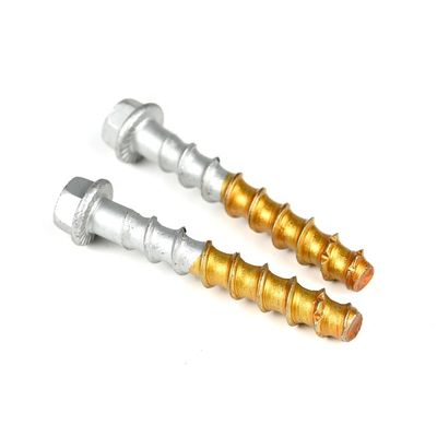 Bolti di calcestruzzo per ascensori M12 a testa piatta personalizzati con ancoraggio bimetallico e 100% di test QC