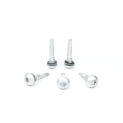 Torca a doppio filo a pulsante in acciaio inossidabile per auto-perforazione a vite metalliche con lavastoviglie EPDM