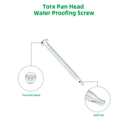 Struttura in legno Bimetallo in acciaio inossidabile Torx Pan Head Screw auto-perforazione con disegno