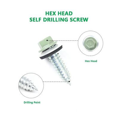 Fabbricazione su misura di viti auto-perforazioni in acciaio inossidabile con lavastoviglie EPDM