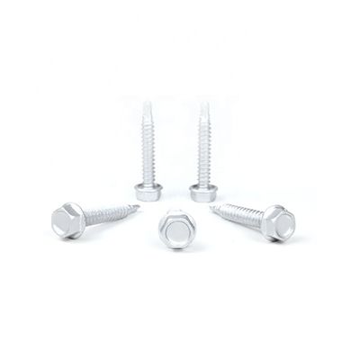 Acciaio 6.3x38mm Hex Flange Head Tek viti per il punto di installazione di alloggiamento in acciaio leggero
